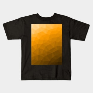 Orange gradient geometric mesh pattern Kids T-Shirt